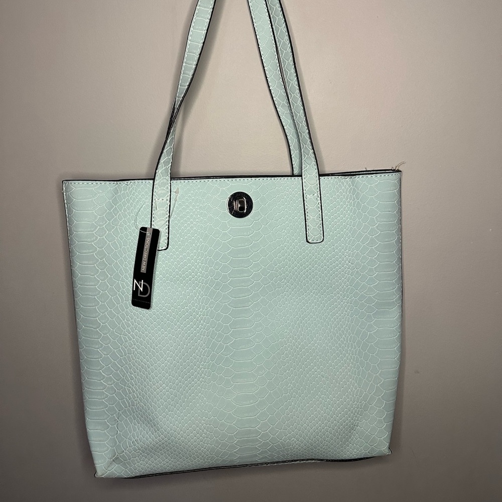 Elegant Light Blue Tote Bag